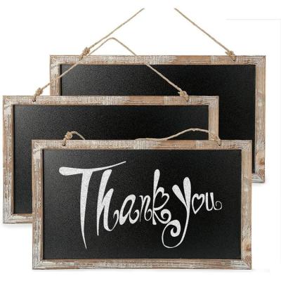 China Retro Wedding Signs Wrapping Ware Rural Wall Decorating Wooden Frame Blackboard for sale