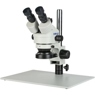 China Wide-field Stereo Eyepiece KOPPACE 3.5X-180X Trinocular Microscope 10X Visual Interface and Synchronous Eyepiece 380X250X20mm Output for sale