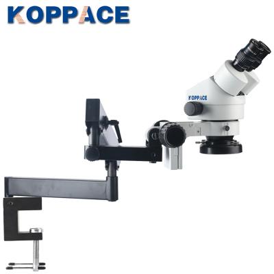 China WF10X/20 Binocular Stereo Eyepiece, WF20X/10 Desktop Bracket Mobile Phone Repair KOPPACE 3.5X-90X Detachable Microscope KP-7045-FLC-0390 for sale