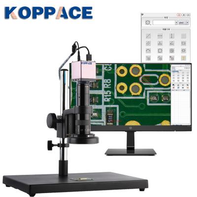 China KOPPACE 2 Million Pixel Measuring Microscope 24X-215X HD 1080P 60FPS Industry 1/2 Electron Microscope for sale