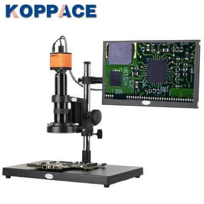 China KOPPACE 17X-108X 16MP Full HD 1080P HD Industry Microscope for Phone PCB Repair Microscope 13.3 inch 370X250X16mm Viewing Screen for sale