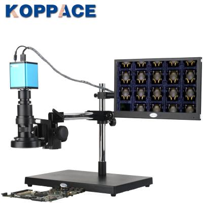 China KOPPACE 15X-100X Universal Auto Focus Microscope Bracket HD Microscope can take photos and videos 13.3 1/2.8 inch HD display for sale