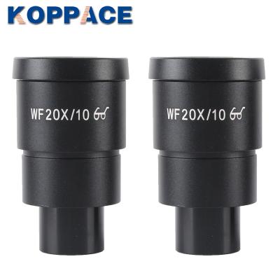 China KOPPACE 2pcs KP-20X Eyespots 30mm Wide-Field Eyepiece WF 20X/10 High Stereo Microscope Eyepiece Mount Interface 30mm for sale