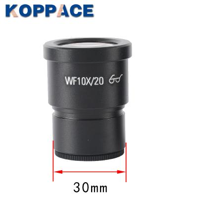 China KOPPACE KP-10X Eyespots 30mm Wide-field Eyepiece WF 10X/20 2pcs High Stereo Microscope Eyepiece Mount Interface 30mm for sale