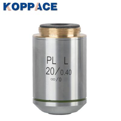 China KOPPACE PL20X/WD8.8 Infinity Flat Long Work Installation Port Achromatic Metallographic Objective 20mm KP-PL20X/WD8.8 Distance Field for sale