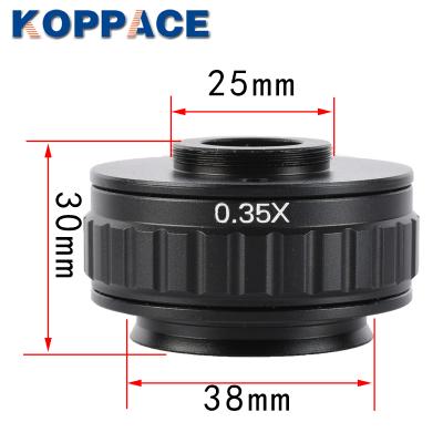 China KOPPACE 0.35X Stereo CTV Trinocular Microscope C-mount Interface 25mm Camera Interface Microscope Camera KP-035T for sale