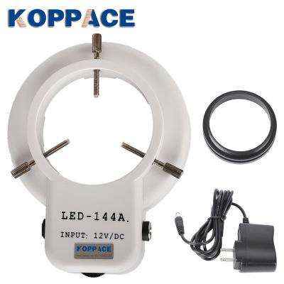 China KOPPACE Adjustable Microscope Ring Light LED Light Source Microscope Ring Lamp 144 LED Stereo Lamp White 61mm Bead for sale