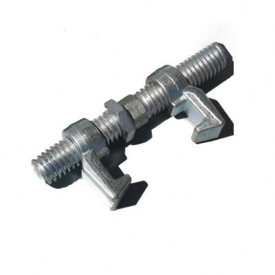 China 40Cr Shipping Container Deck Fitting 260mm 380mm Container Lashing Deck Mounting Clamps for sale