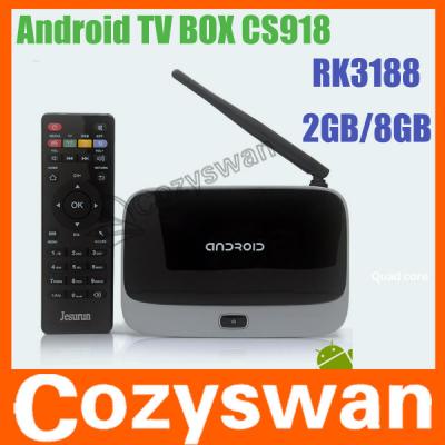 China Full HD Android Mini PC Box CS918 Bluetooth RK3188 Quad Core for sale