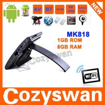 China RK3066 se doblan PC MK818 del androide 4,1 inalámbricos androides del 802.11 b/g/n de la caja LAN de la PC TV de la base mini la mini en venta