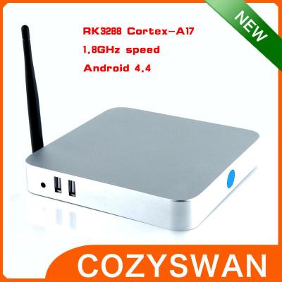 China 3D Full HD RK3288 1.8GHZ Android MINI PC Box Z2 Quad Core 4k Xbmc 8GB ROM Android 4.4 for sale