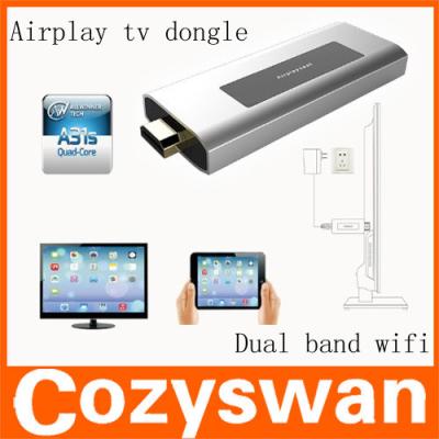 China Androide A31S-Rinde A7 Android 4.2.2 Doppelband-Wifi-Viererkabelkernfernsehdongle I3 4k xbmc bluetooth zu verkaufen