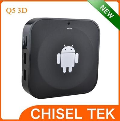 China Schwarze kern Q5 3D Allwinner des Android-4.2.2 packt Doppelmini-PC-Fernsehen 1GB RAM 4GB ROM ein zu verkaufen