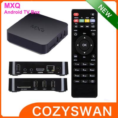 China MXQ Amlogic Quad Core TV Box XBMC Android 8GB NAND FLASH for sale