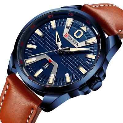 China Hot Sale Mens Watch Day/Date 8379 Quartz Wristwatches Reloj Military Clock Luxury High Quality Leather Business Men's Wrist Watches for sale