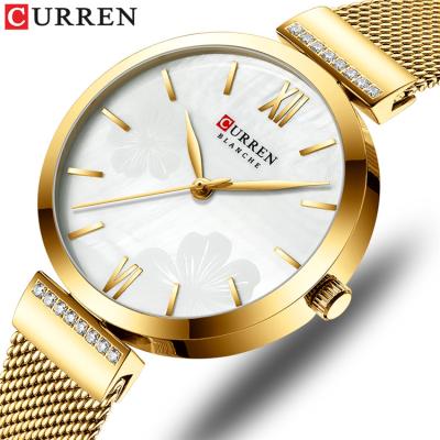 China Water Resistant Curren 9067 Simple Ladies Fashion Quartz Watch Ladies Watches Charm Bracelet Stainless Steel for sale