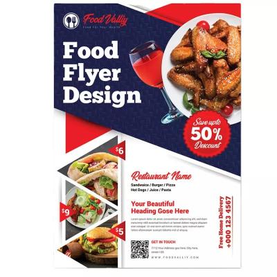 China High quality custom flyer paper baby service flyer printing flyer custom newspaper cheap promotion menu flyer for sale