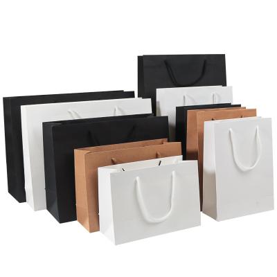 China Biodegradable Thickened Custom Shopping Paper Bag With Logo Popular Luxury Shopping Gift Recyclable Paper Bag for sale