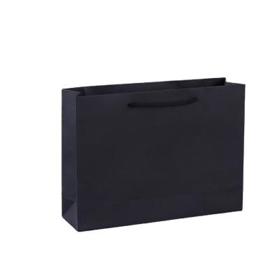 China Square Card Biodegradable Supermarket Thickened Paper Bag Customized Black Paper Bags With Your Logo High Quality Kraft Paper Bags Wholesale for sale