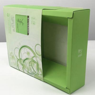 China Recyclable Custom Printing Luxury Corrugated Hard Rigid Cardboard Cosmetics Drawer Match Corrugated Gift Box for sale