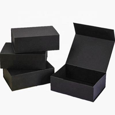 China Recycled Paper Box Factory Low Price Materials Foldable Cardboard Gift Large Cosmetic Box With Magnetic Lid Closure And Ribbon for sale