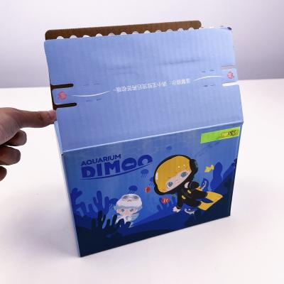 China Amazon Recyclable Hot Selling Sturdy Cardboard Shipping Cardboard Self Stick Zipper Packaging Boxes For Express Mailing Gift Corrugated Mailer Box for sale