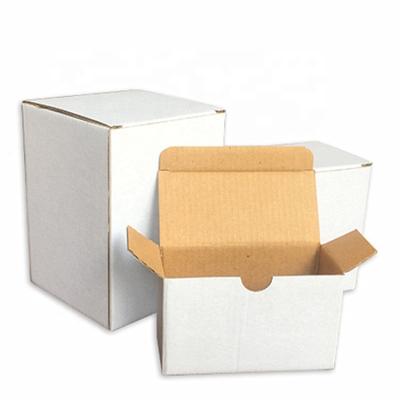 China Recycled Materials Manufacturers Wholesale Printing Logo Small Hardware Accessories White Corrugated Cardboard Packaging Box White Small Case for sale