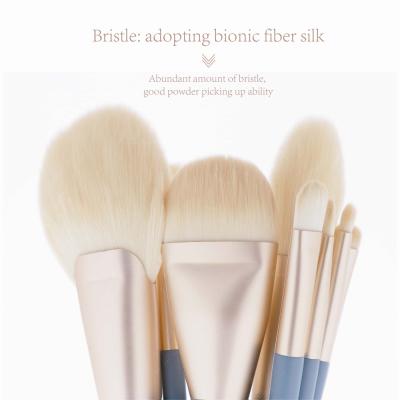 China Rounded shape+flat+smudge brush 10pcs makeup set kabuki cosmetic brush powder foundation brush makeup set wholesale for sale