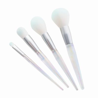 China Sprinkle Newest Bling Transparent Makeup Brushes OEM Customized Bling Brush Rainbow Color Makeup Brushes Makeup Brush Set for sale