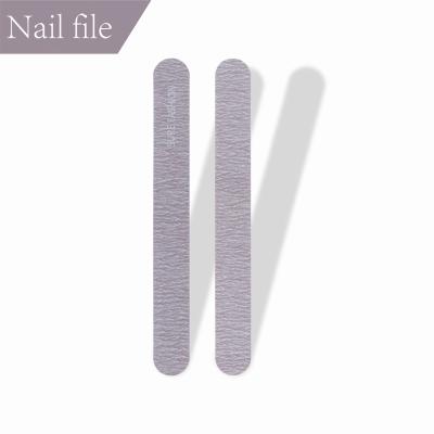 China 100/180 and 80/80 High Quality Durable Grit Double Side Rectangle Gray Nail File for sale