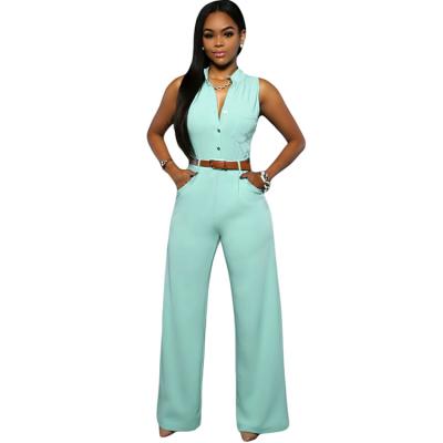 China Anti-pilling Newest Belt Fashion Women Ladies Sleeveless Overalls for sale