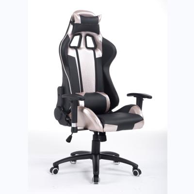 China Adjustable (Height) Gaming Gamer Computer Chair Led RGB White Scorpion Racing Gaming Chair With Footstool for sale