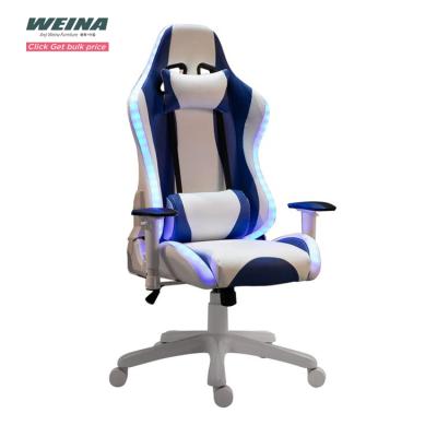 China Slipcovered Gaming Gamer Scorpion Gaming Chair Luxury Leather Led RGB Black Pink Purple Scorpion Racing Gaming Chair With Footstool for sale