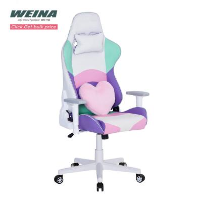 China Slipcovered Executive Adjustable Racing Gaming Chair Leather Led RGB Gaming Chair Bl EU Tooth Chairs for sale