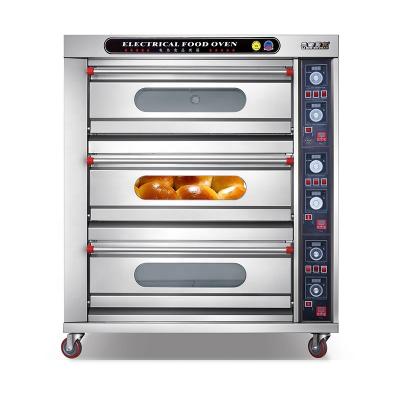 China Bakery Automatic customized restaurant bread bakery deck oven industrial electric oven for baking cake for sale