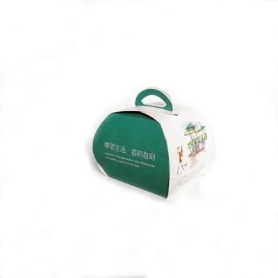 China Recycled Materials Free Sample New Arrival Box FO Simple Elegant Simple Folding Cake Box Large for sale