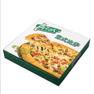 China Recycled Materials Free Sample New Arrival Custom Fo Paper Box Simple Stylish Folding Pizza Box for sale