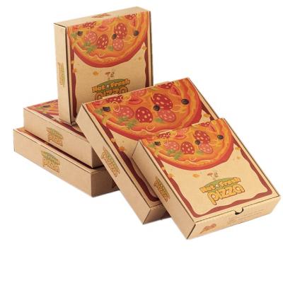 China Recycled Materials Free Sample New Arrival Custom Fo Paper Box Simple Stylish Folding Pizza Box for sale