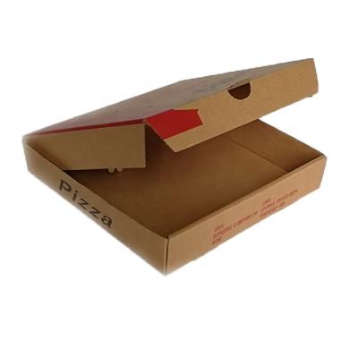 China Recycled Materials Free Sample New Arrival Custom Fo Paper Box Simple Stylish Folding Pizza Box for sale