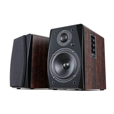 China Best Full Function Home/MP3/MP4/Computer/Laptop/Mobile Phone/Tablet Remote Control Speaker Powered Deep Bass 2.0 Hi-Fi Wooden Stereo Speakers for sale