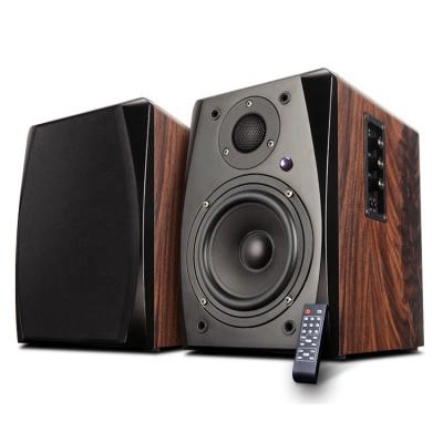 China New 2.0 Professional Active Phone Function Speaker Bookshelf Home Theater Wooden Speakers for sale