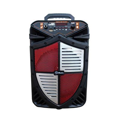 China Newcomer wireless 8 inch portable speaker cart speaker with vibration high fidelity bass speaker for sale