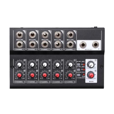 China Mini Professional DJ Music Mixer Karaoke Mixer 10 Channel USB Mixer Microphone Audio Powered Line Console for sale