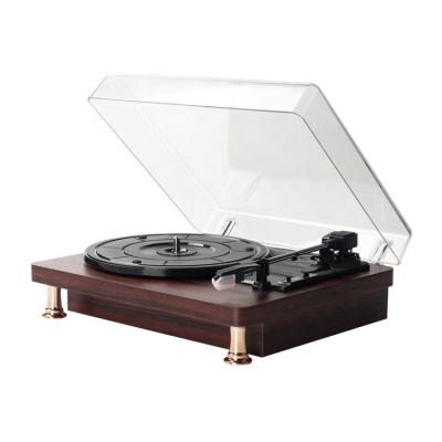 China BT/Phono/line in/RCA /aux in/headphone jack style retro record player 2.0 ch vinyl wood portable turntable for sale