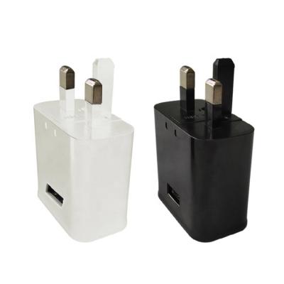 China ABS+fireproof materials supply CE certificate plug adapter wall charger 5v 2a usb UK factory directly for sale