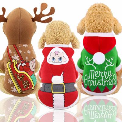 China Viable Christmas Elks Changing Into Medium Dog Festival Clothing Cat Pet Autumn Winter Dog Teddy Pull Sleigh New for sale