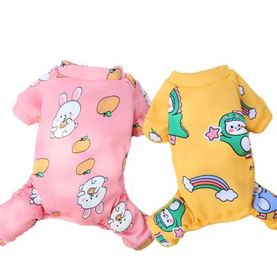 China Autumn New Four Legs Dog Pajamas Cotton Sustainable Pet Clothes With Medium Small Dog Clothes for sale