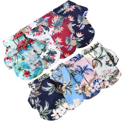 China Wholesale Stocked Hawaiian Dog Shirts Style Large Large Cotton Canvas Pet Dog Clothes Cat Shirt Cat Shirt Ropa Para Perros 5xl for sale