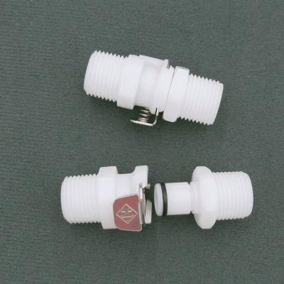 China BRIGHT Acetal 1/8 BSPT 1/4 NPT Small Plastic Thread Hose Adapter Water Quick Coupler 1/8