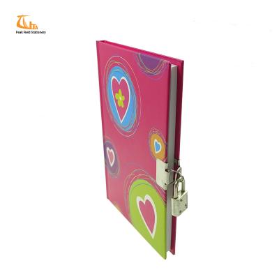 China Customized London Style Stylish Hardcover Notebook and Daily Left Handed Diary Book for Locks for sale